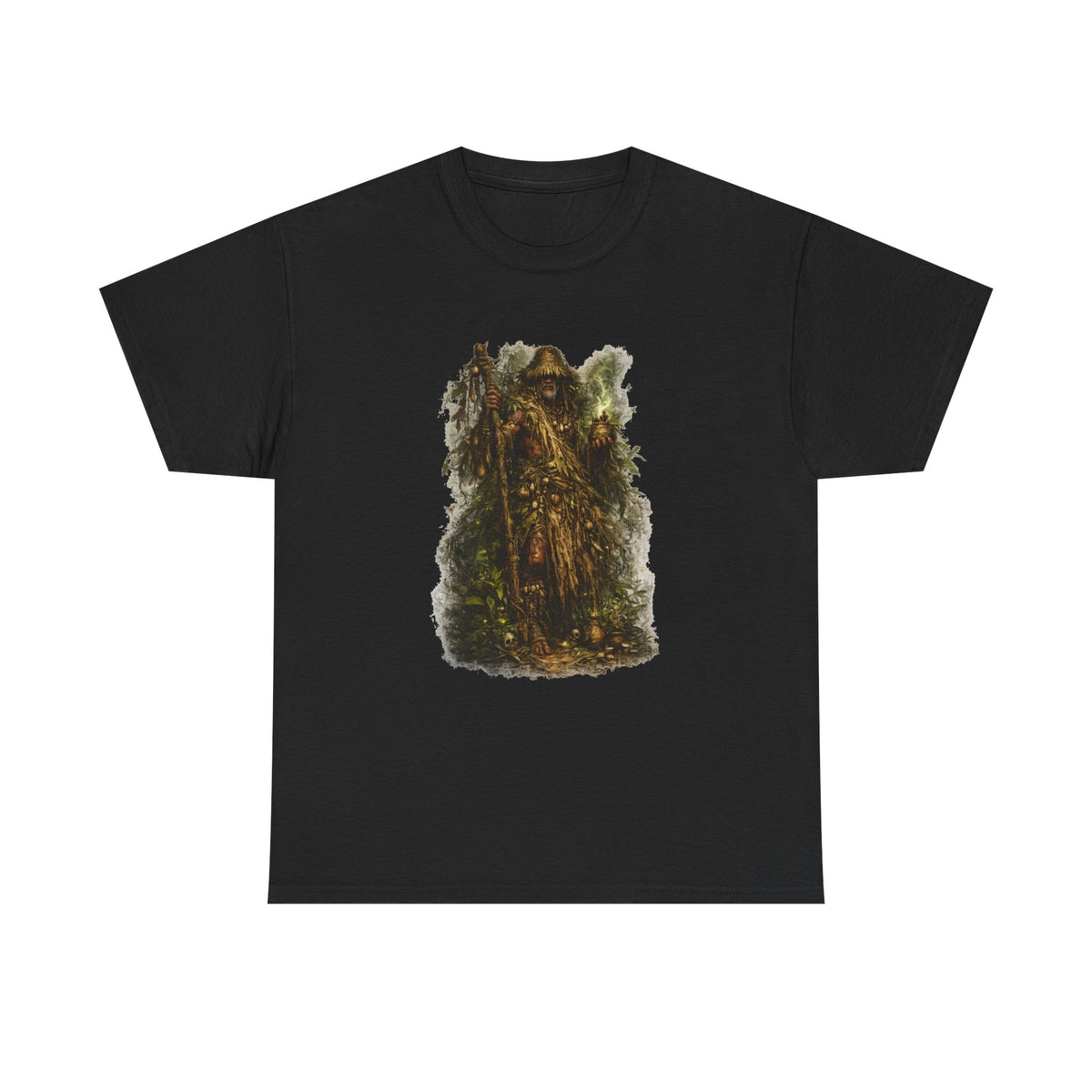 Osain Essential T-Shirt — black, front artwork view