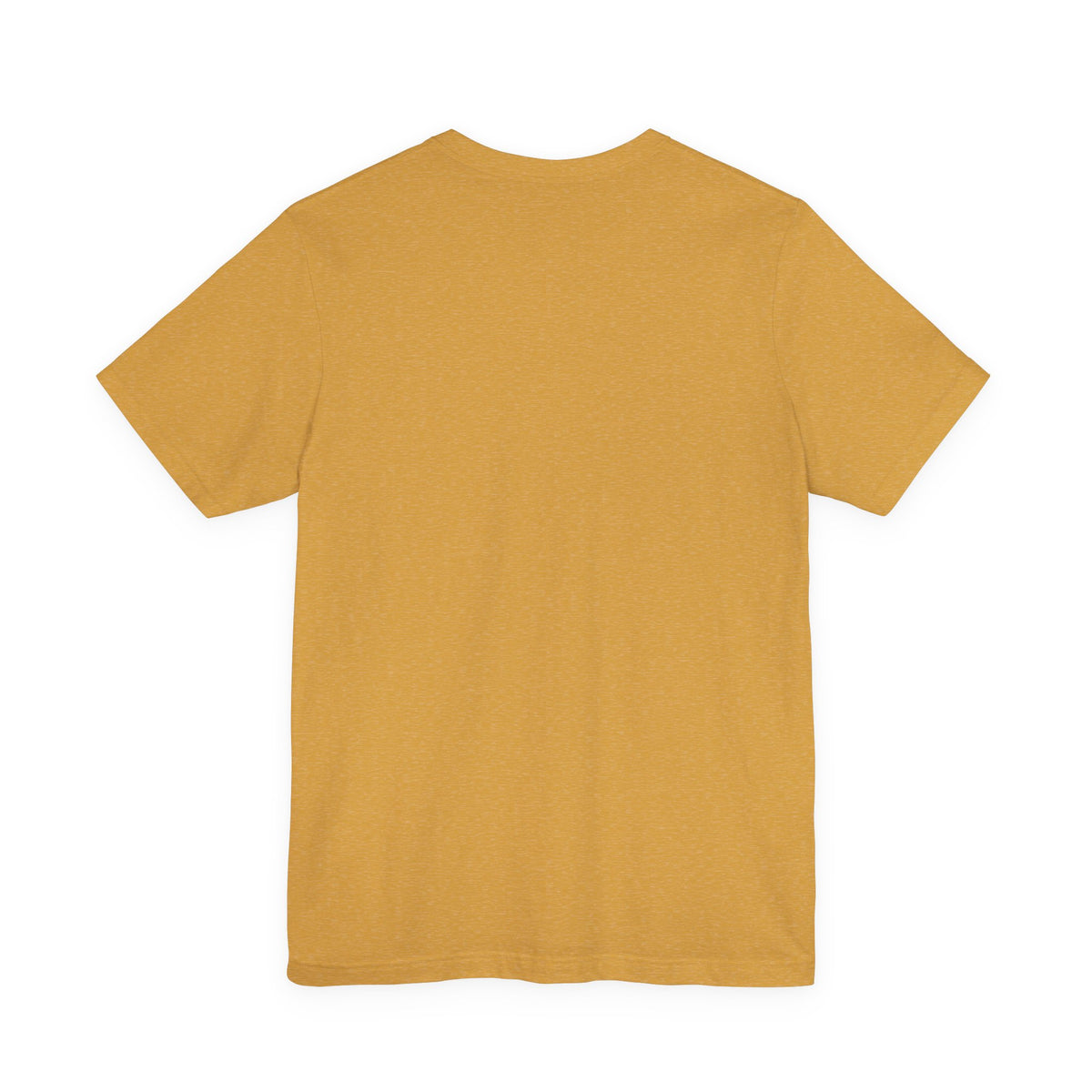 Oshún Golden Blessing Statue T-Shirt — mustard gold, plain back