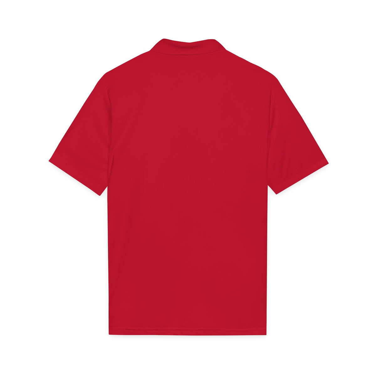 Changó Double Axe True Red Embroidered Signature Polo product mockup view 3
