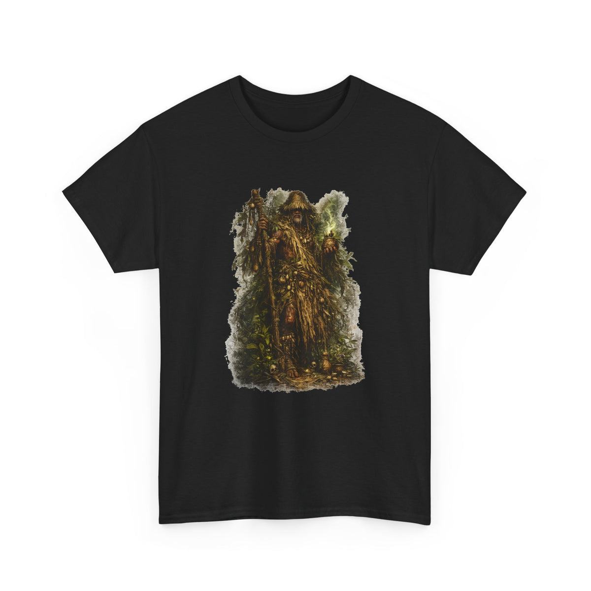 Osain Essential T-Shirt — black, front artwork view