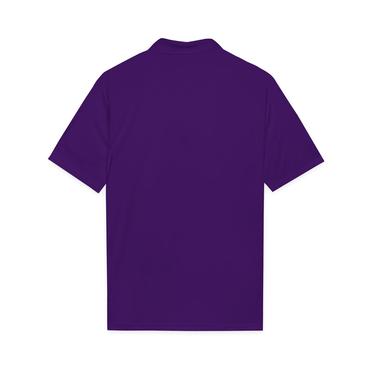 Oyá Masquerade Mask Purple Embroidered Signature Polo product mockup view 3