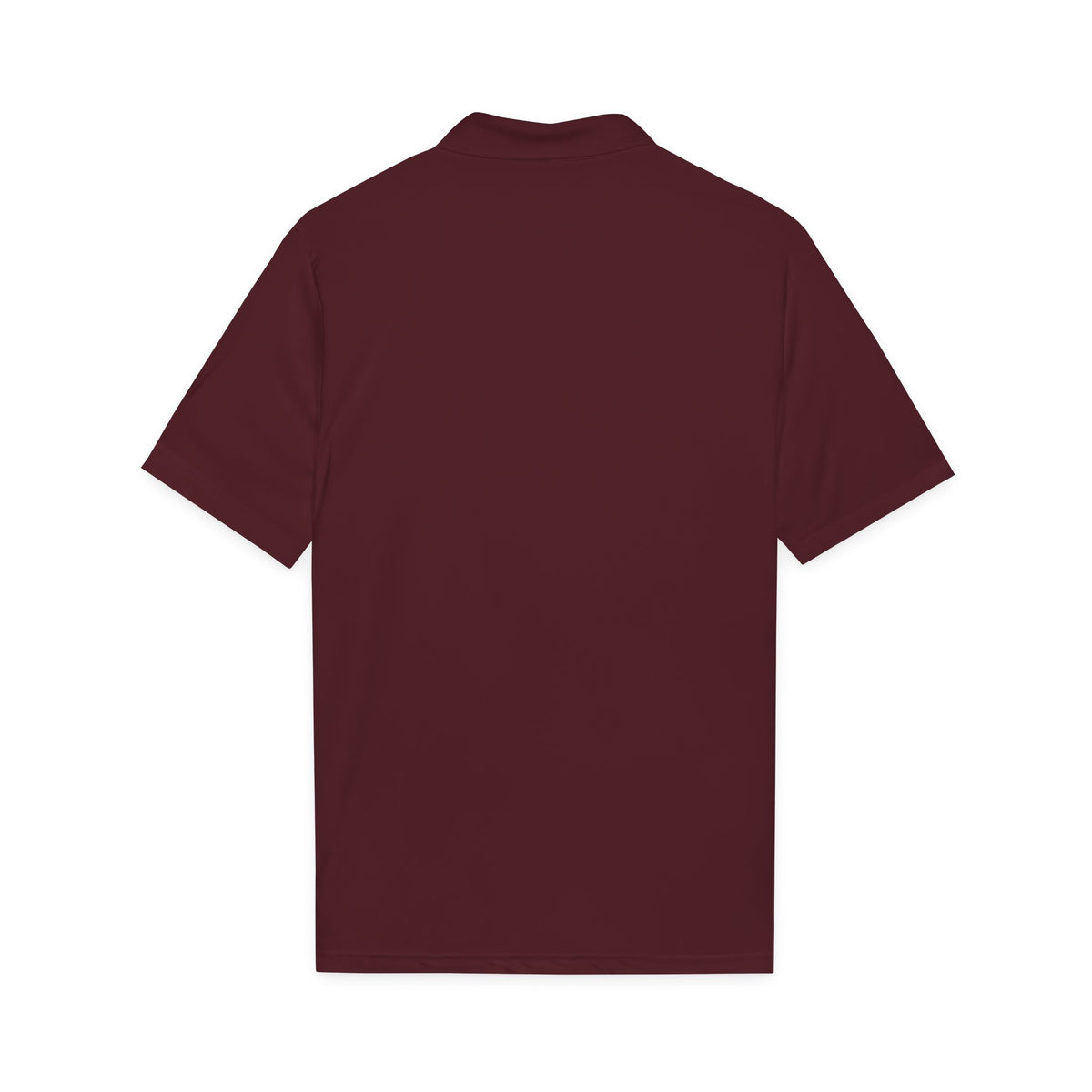 Changó Crown Maroon Embroidered Signature Polo product mockup view 3