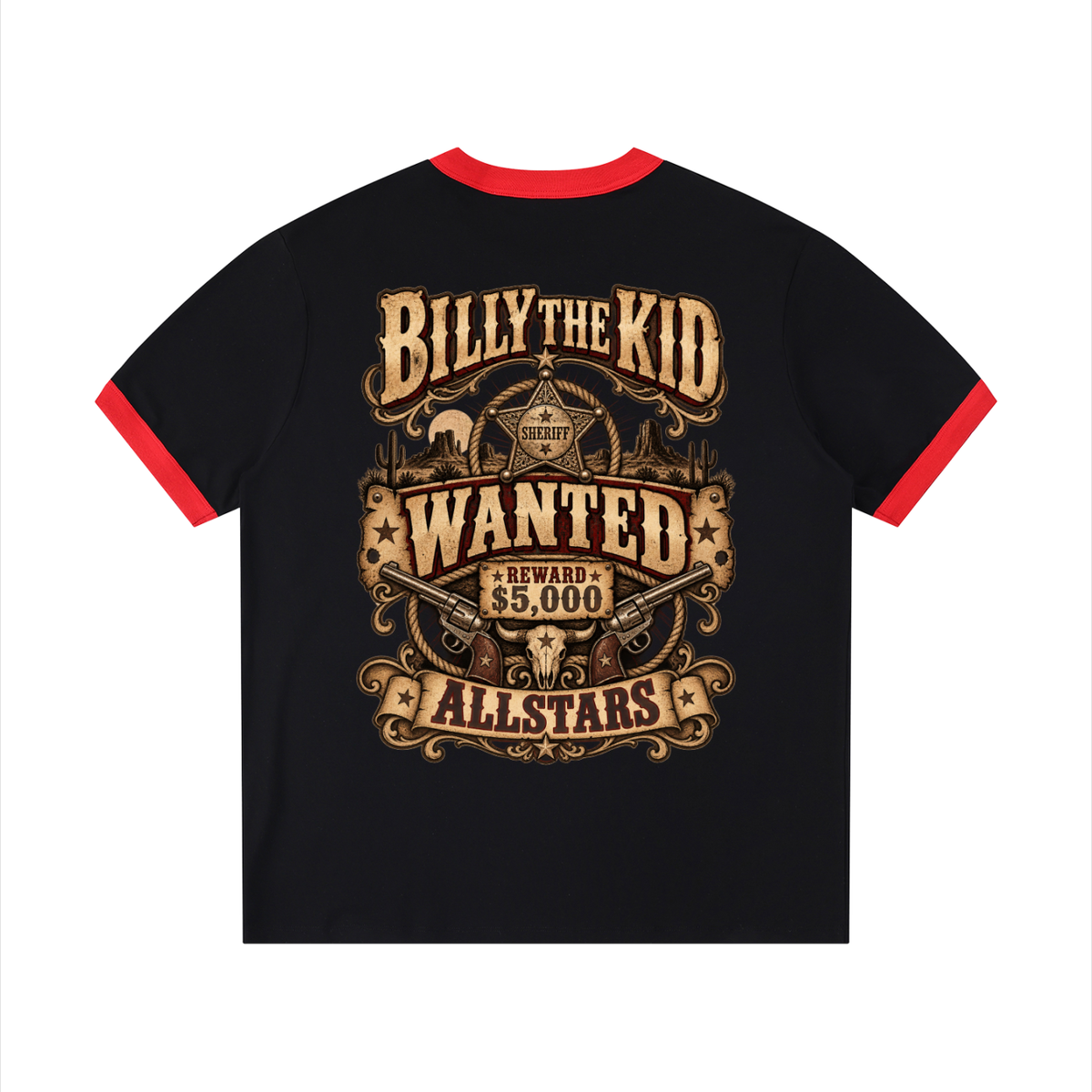 Billy the Kid Allstars Collection -- Unisex Ringer T-Shirt