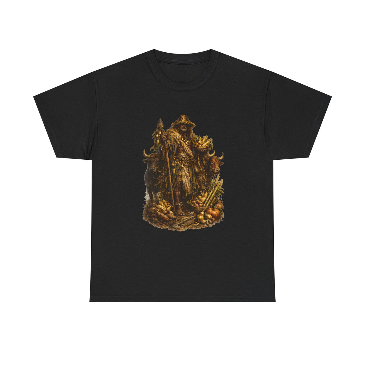 Orisha Oko Essential T-Shirt — black, front artwork view