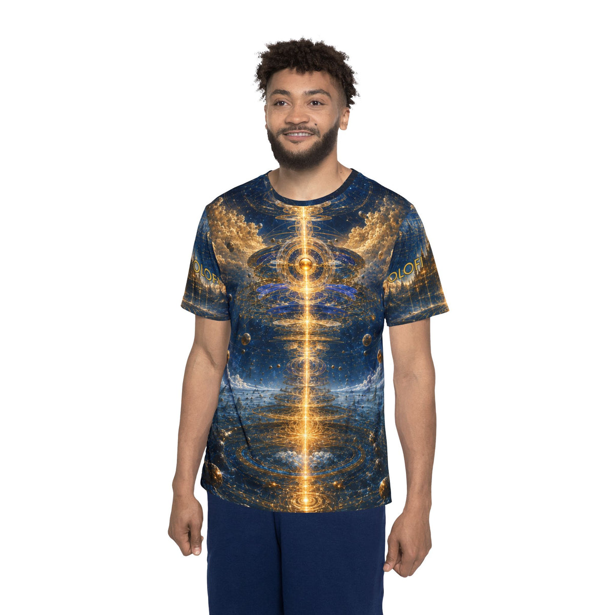 Olofi Celestial Horizon God Collection Shirt product mockup view 4