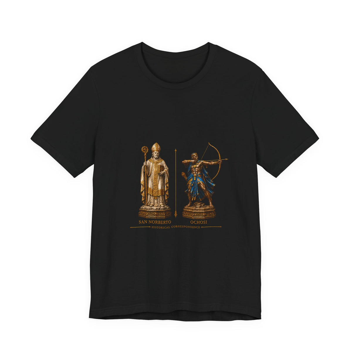 San Norberto & Ochosi — Historical Correspondence T-Shirt product mockup
