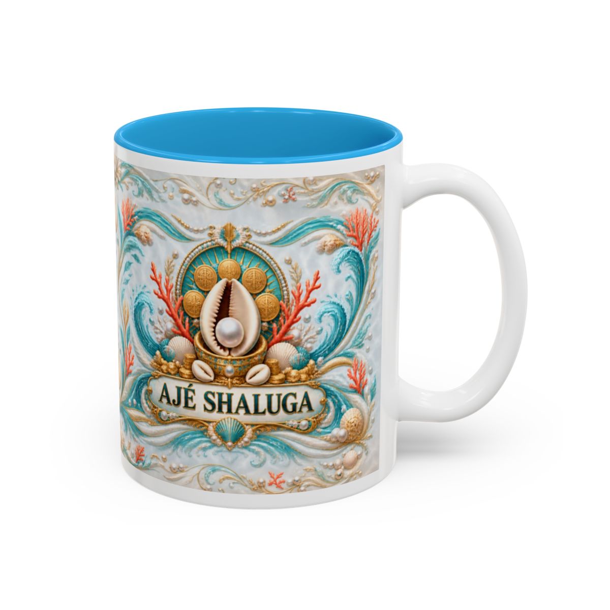 Ajé Shaluga named-symbol accent mug complete right-side view