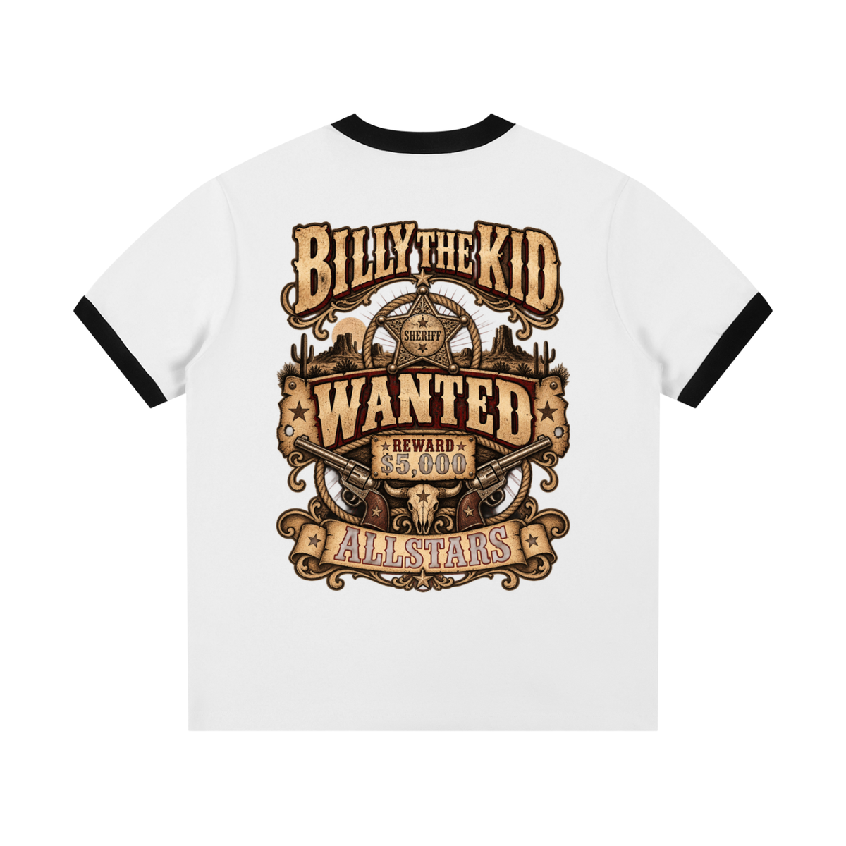 Billy the Kid Allstars Collection -- Unisex Ringer T-Shirt