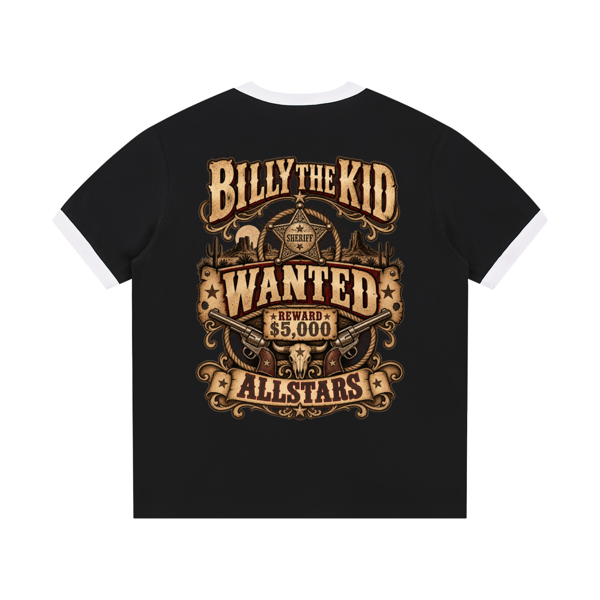 Billy the Kid Allstars Collection -- Unisex Ringer T-Shirt