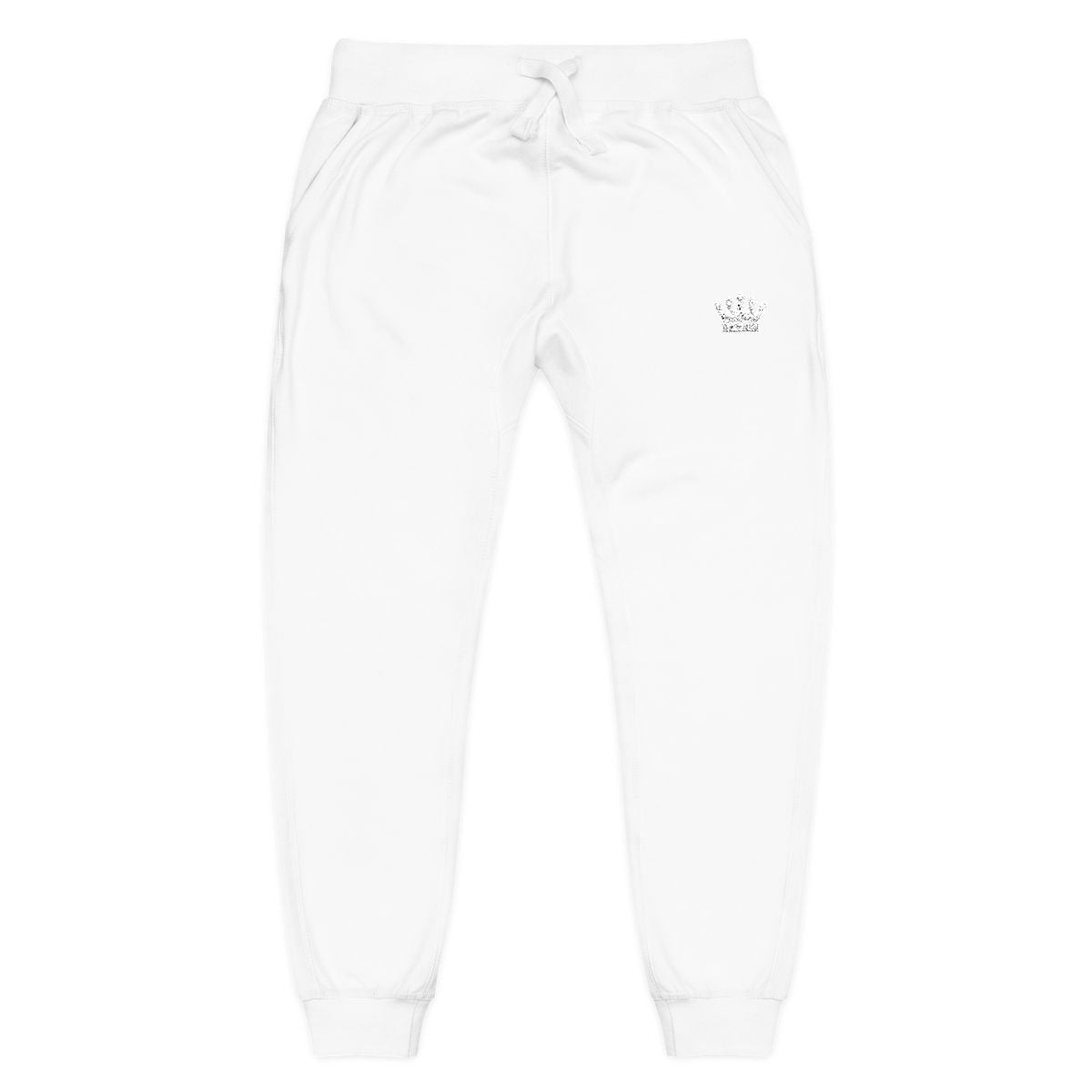 Iyawó white crown fleece sweatpants
