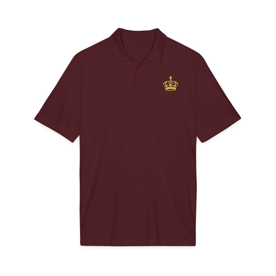 Changó Crown Maroon Embroidered Signature Polo product mockup