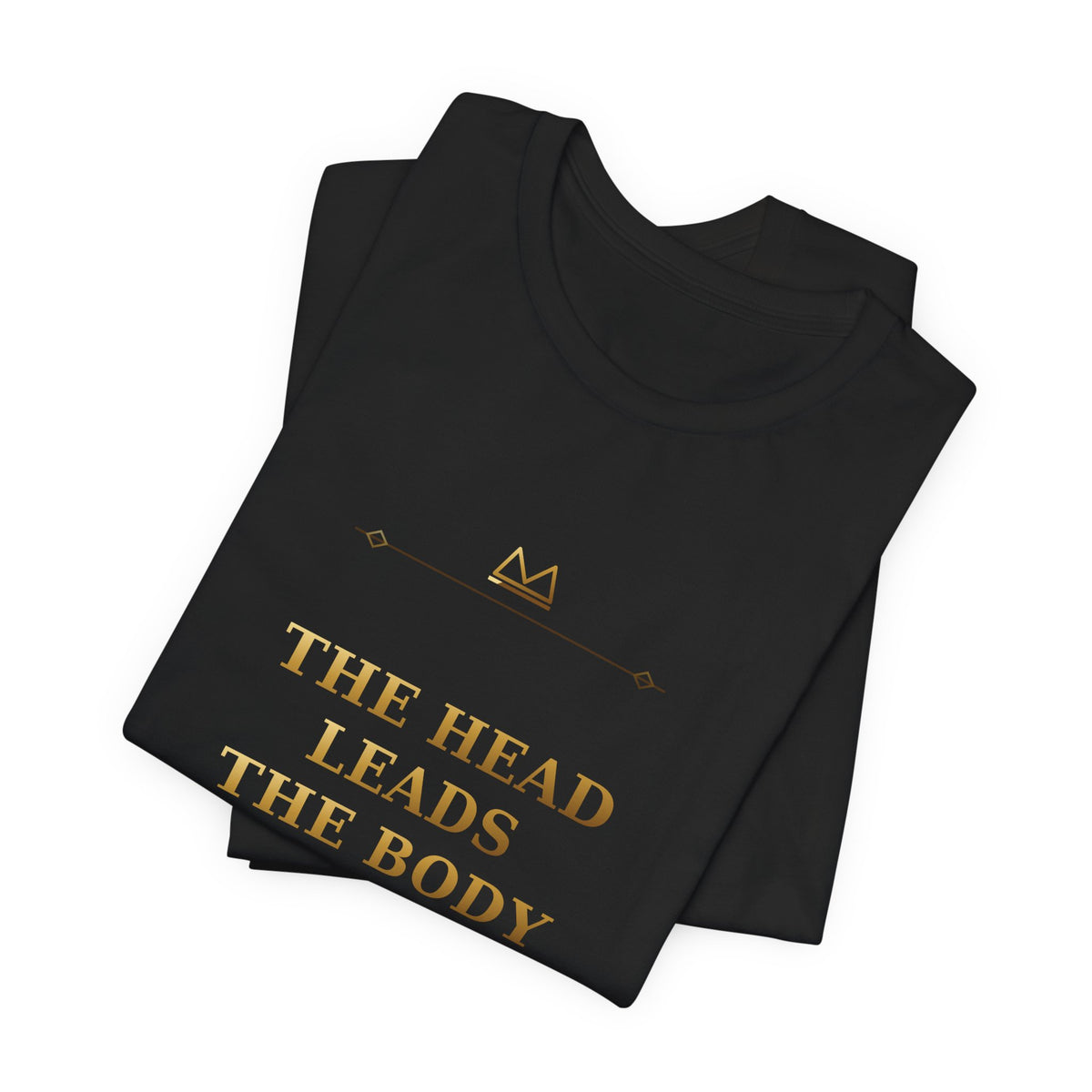 THE HEAD LEADS THE BODY — Eyeunle 8 Minimal T-Shirt product mockup view 4