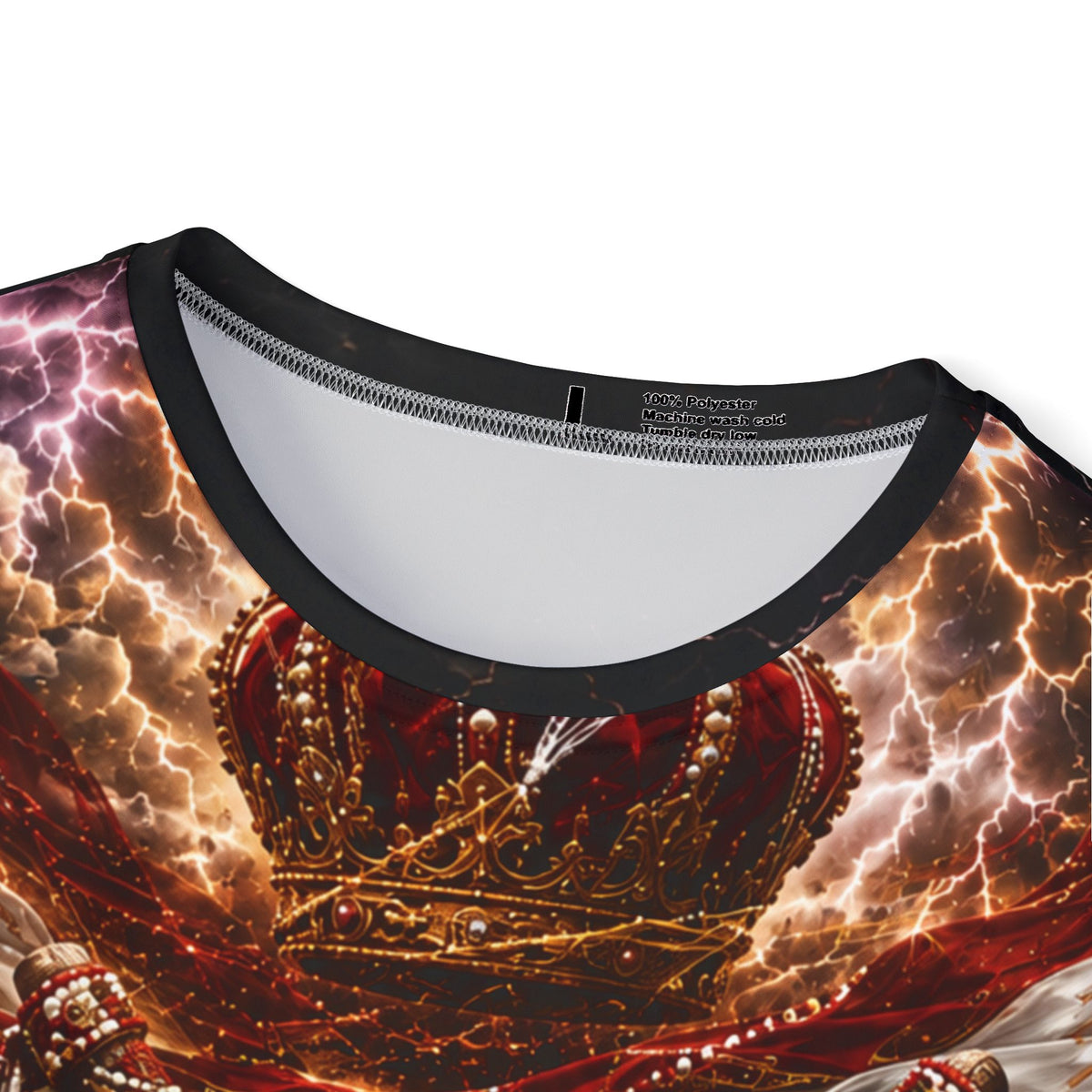 Changó Storm Crown & Leopard Full Presence Shirt product mockup view 3