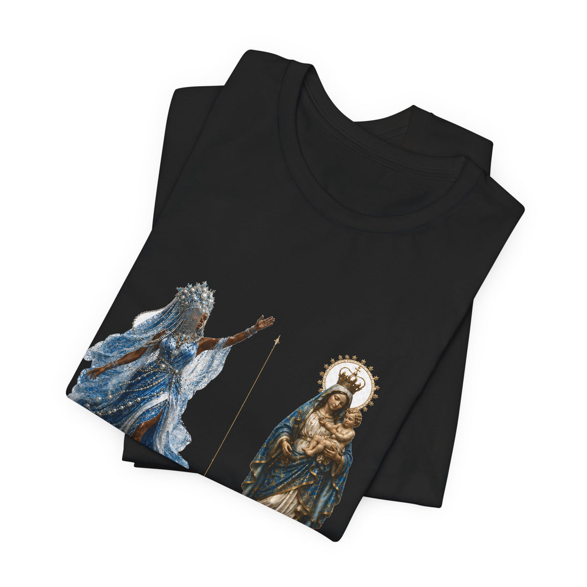 Yemayá & Virgen de Regla — Historical Correspondence T-Shirt product mockup view 8