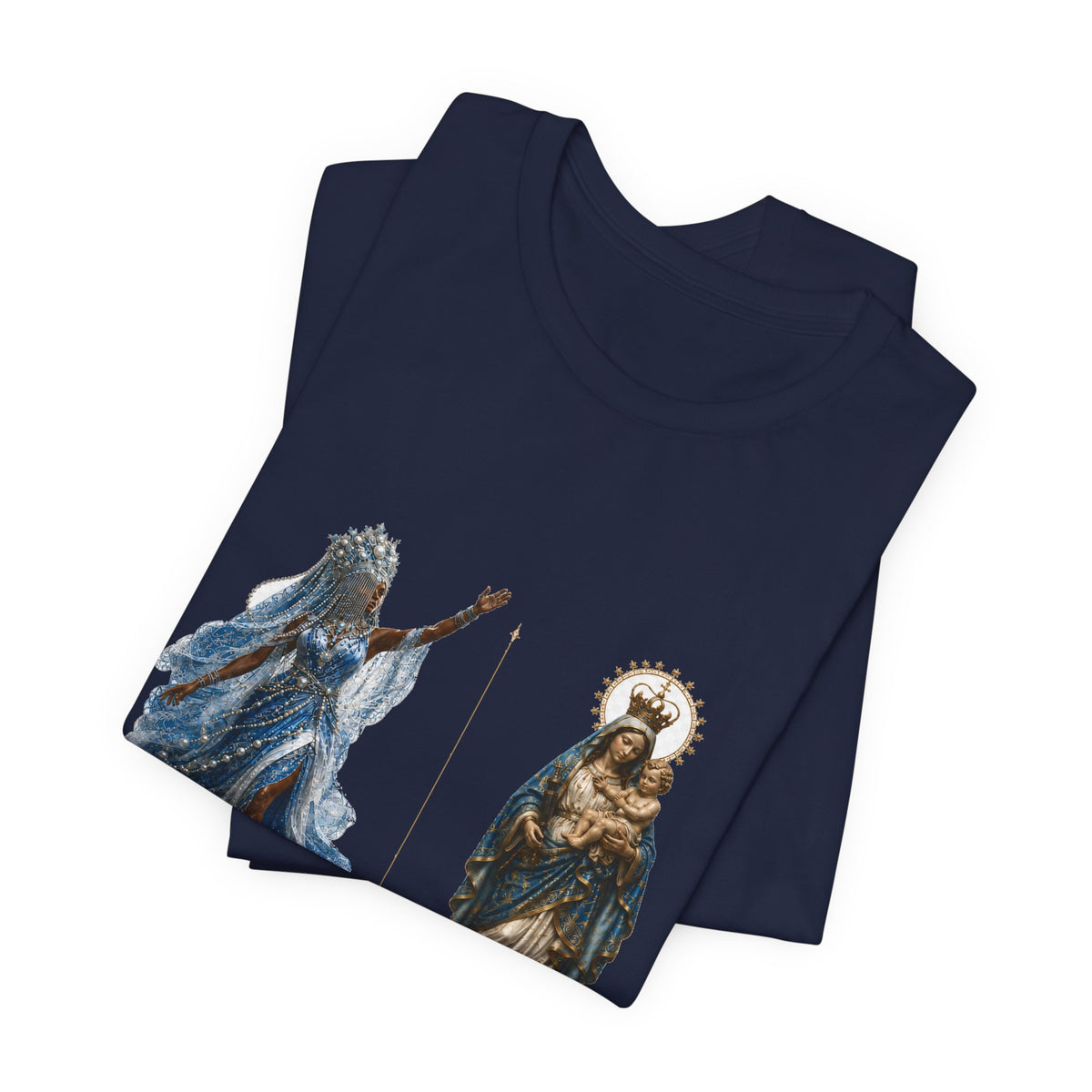 Yemayá & Virgen de Regla — Historical Correspondence T-Shirt product mockup view 11