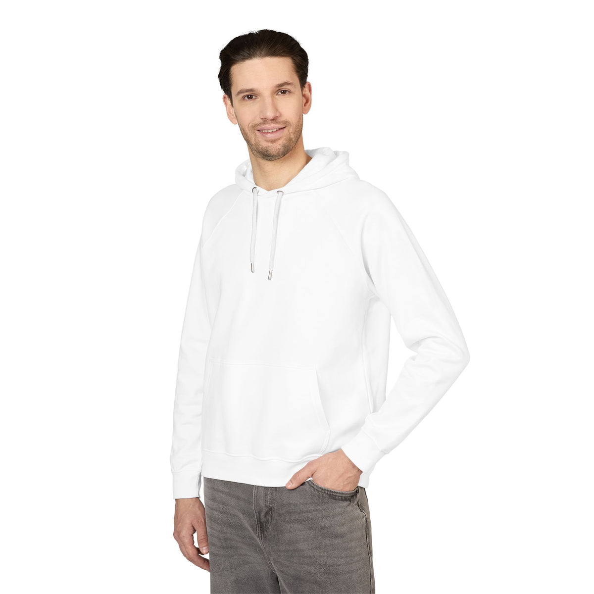 Iyawó White Crown Organic Cotton Hoodie product mockup view 5