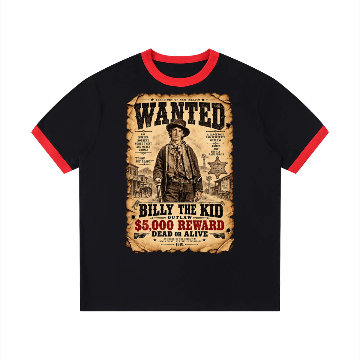 Billy the Kid Allstars Collection -- Unisex Ringer T-Shirt