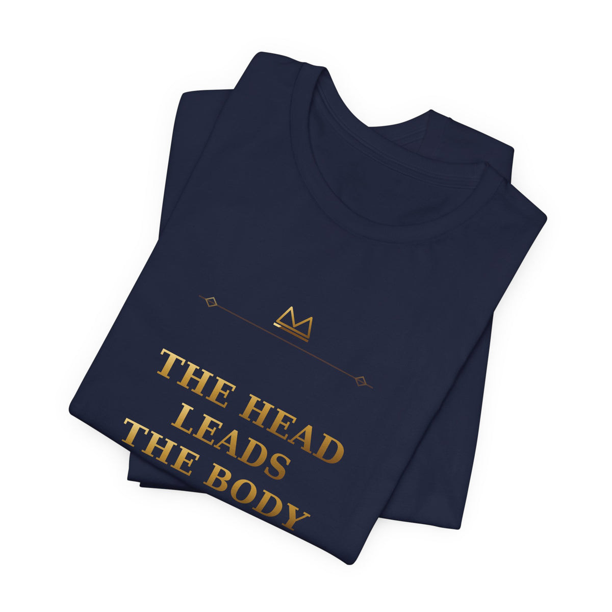 THE HEAD LEADS THE BODY — Eyeunle 8 Minimal T-Shirt product mockup view 7