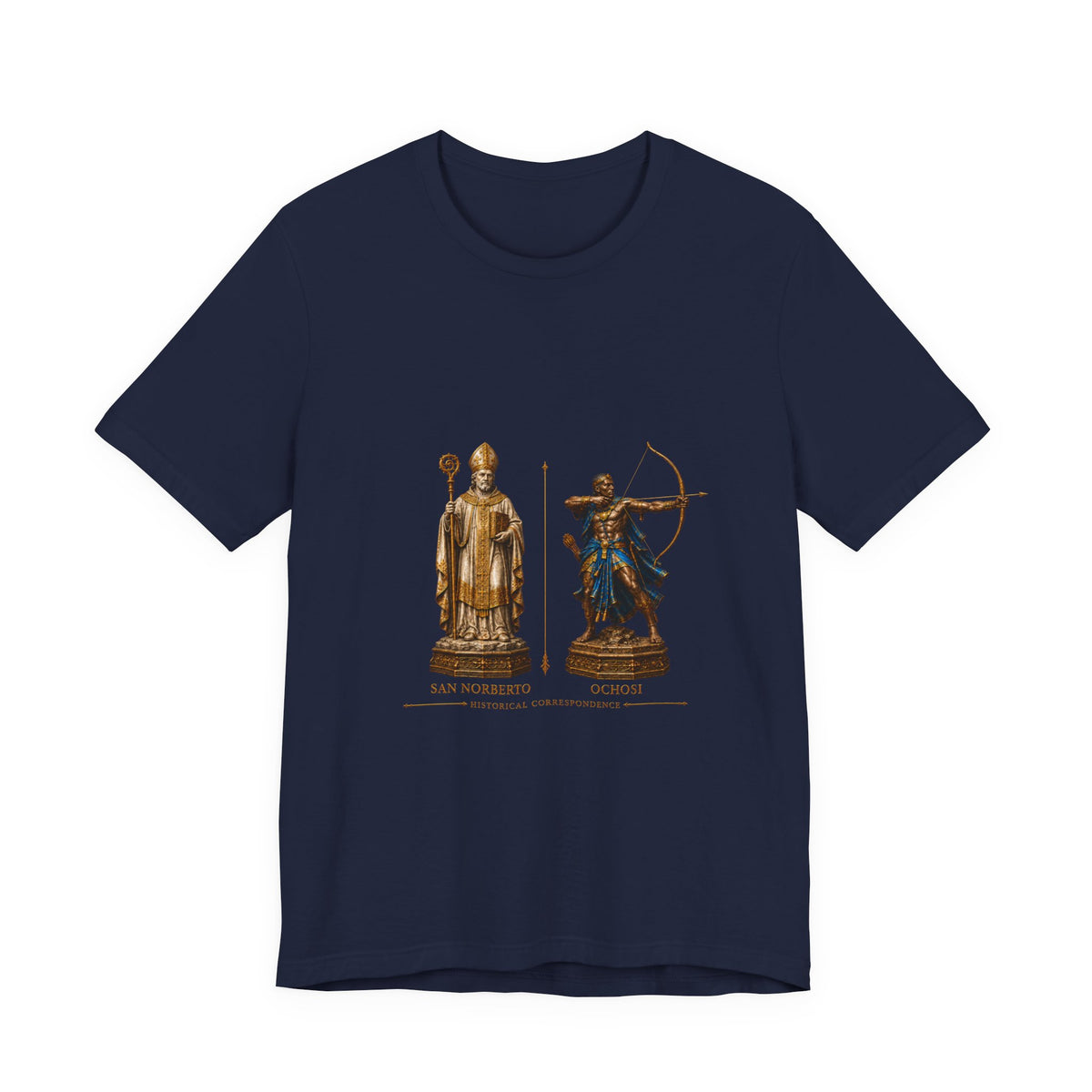 San Norberto & Ochosi — Historical Correspondence T-Shirt product mockup view 2