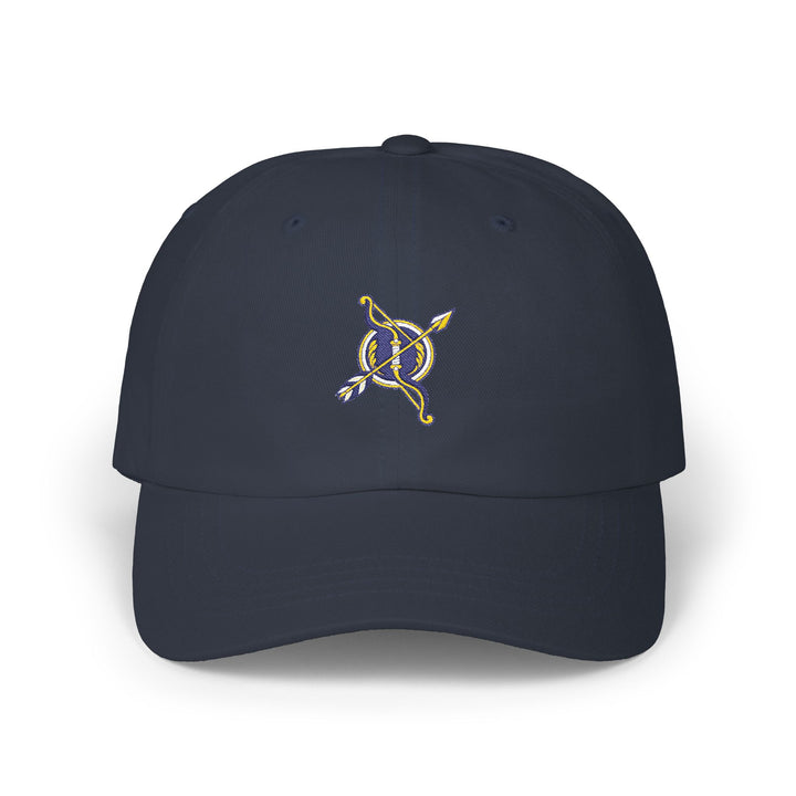 Ochosi Bow-and-Arrow Navy Embroidered Cap product mockup