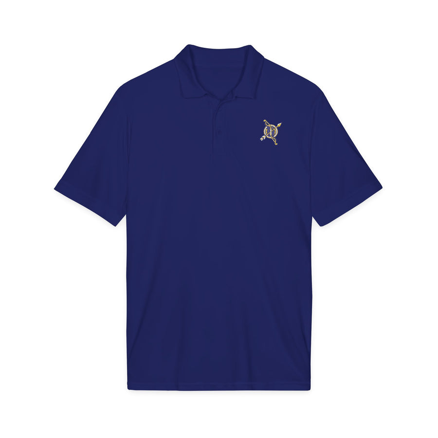 Ochosi Bow-and-Arrow True Royal Embroidered Signature Polo product mockup
