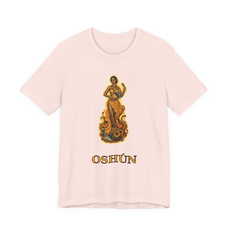 Oshún Golden Blessing Statue T-Shirt product mockup
