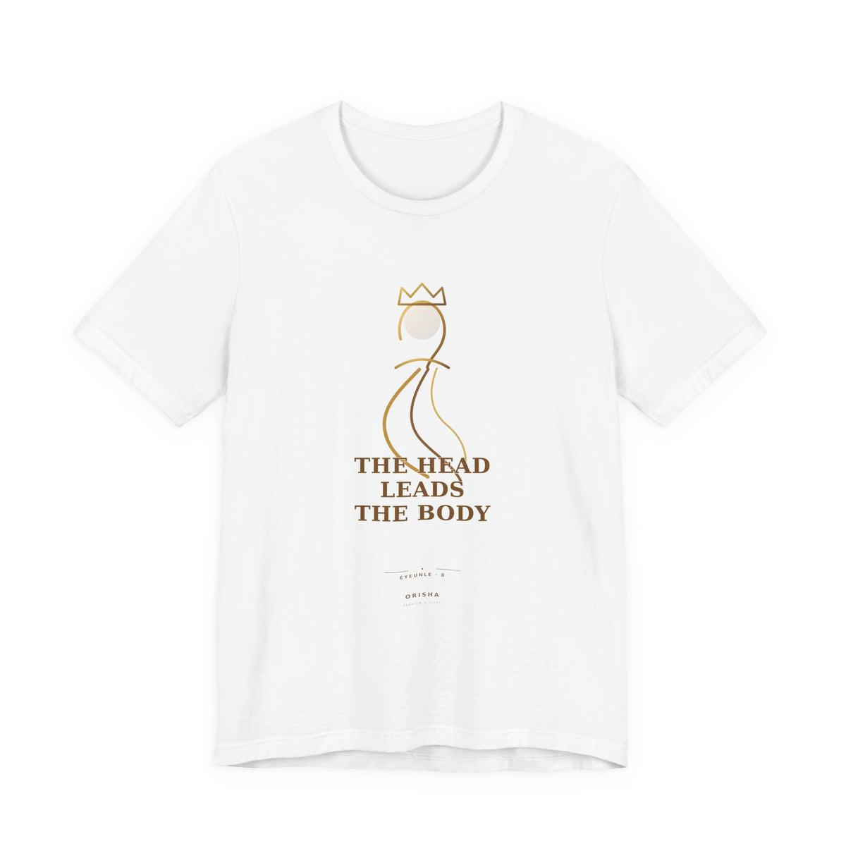 THE HEAD LEADS THE BODY — Eyeunle 8 Illustrated T-Shirt product mockup