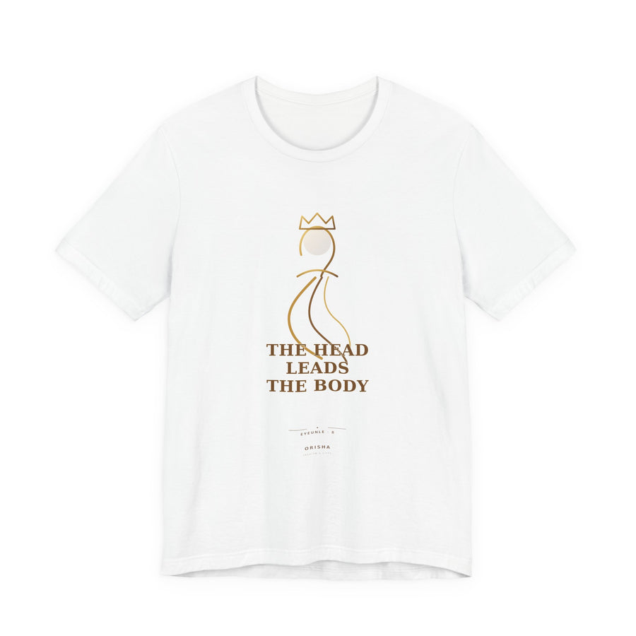 THE HEAD LEADS THE BODY — Eyeunle 8 Illustrated T-Shirt product mockup