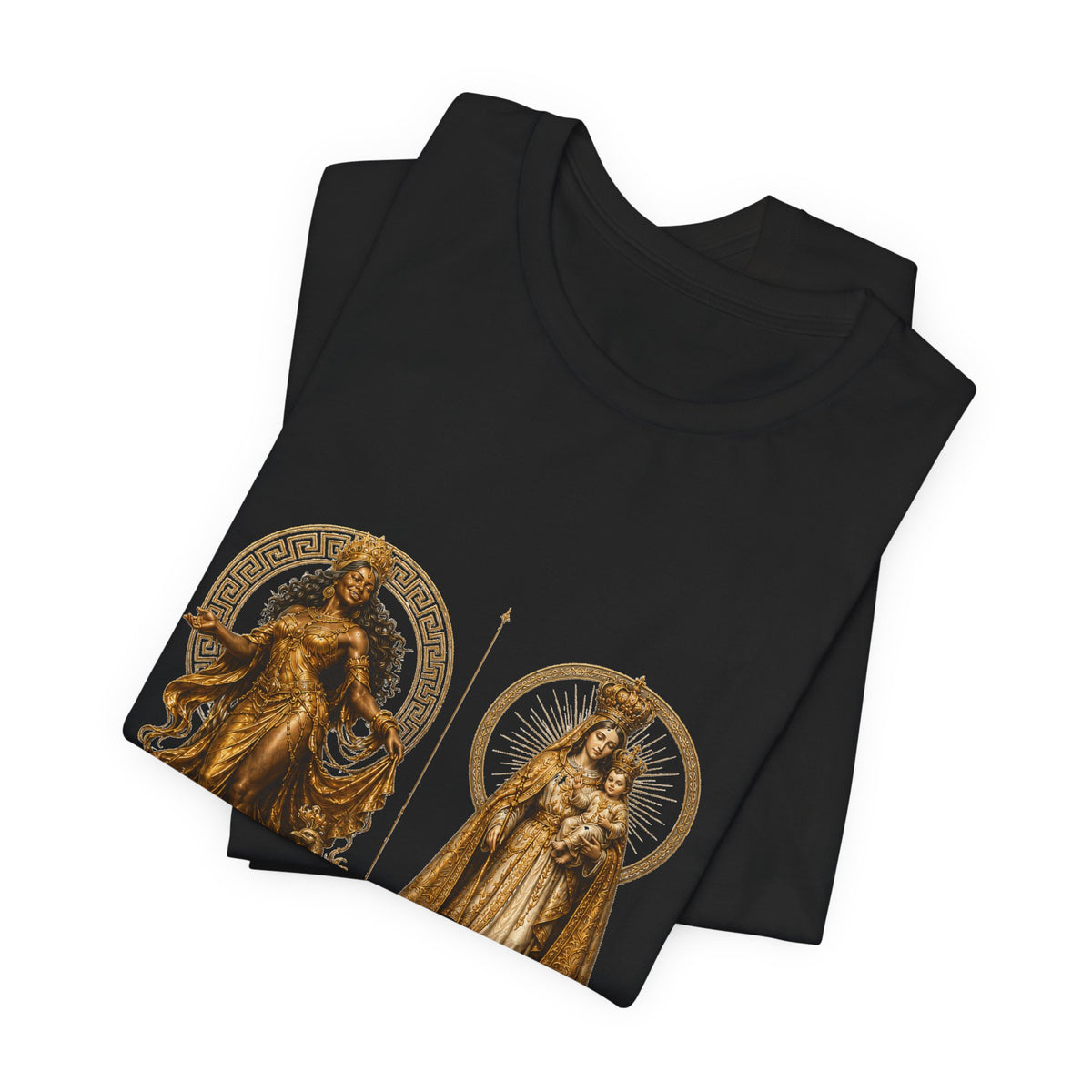 Oshún & Caridad del Cobre — Historical Correspondence T-Shirt product mockup view 8