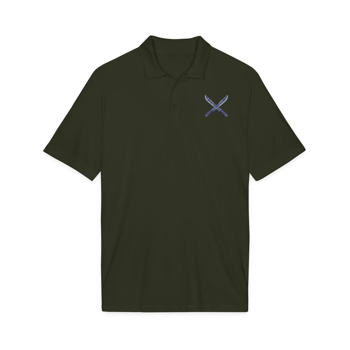 Oggún Crossed Machetes Forest Green Signature Polo