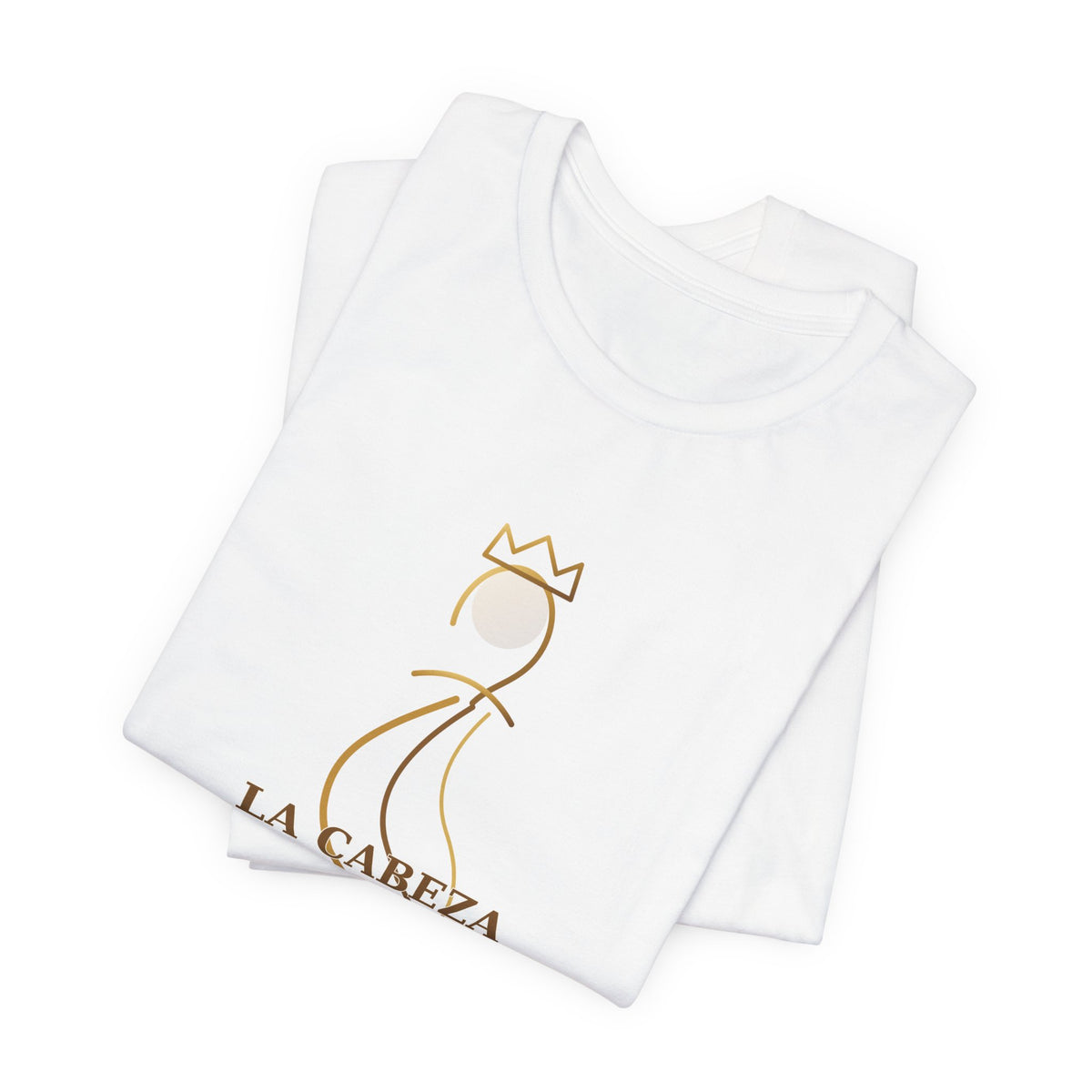 LA CABEZA ES LA QUE LLEVA AL CUERPO — Eyeunle 8 Illustrated T-Shirt product mockup view 4