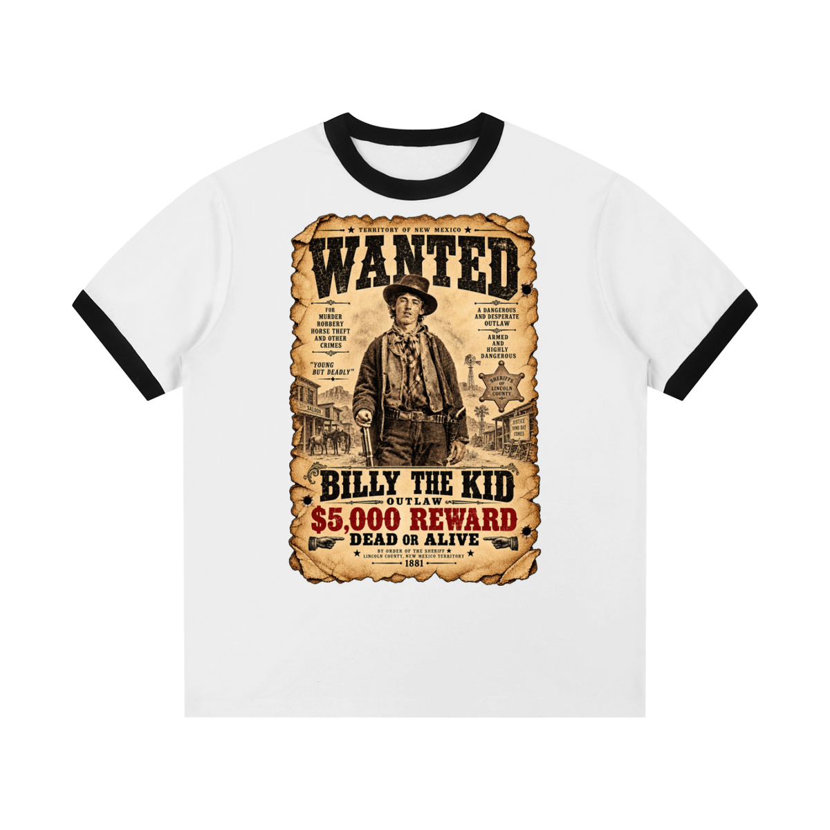 Billy the Kid Allstars Collection -- Unisex Ringer T-Shirt
