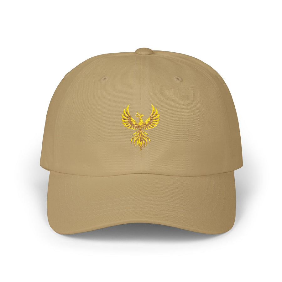 Oshún Phoenix Khaki Embroidered Cap product mockup