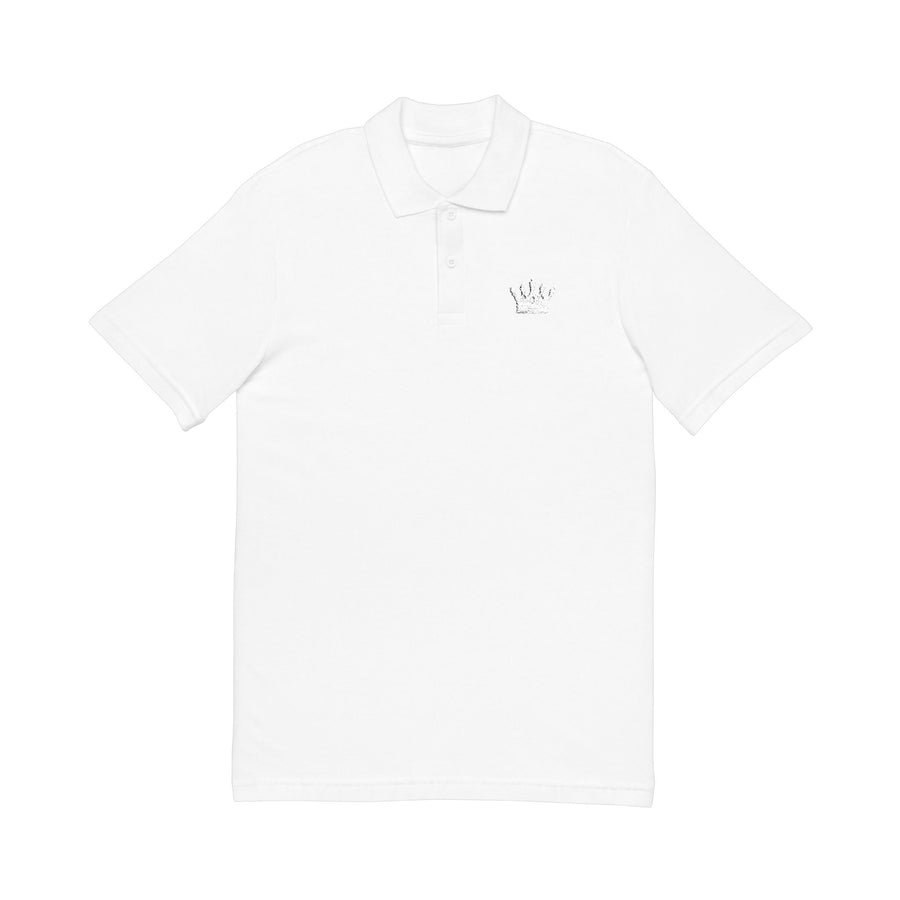 Iyawó White Crown Pique Polo product mockup