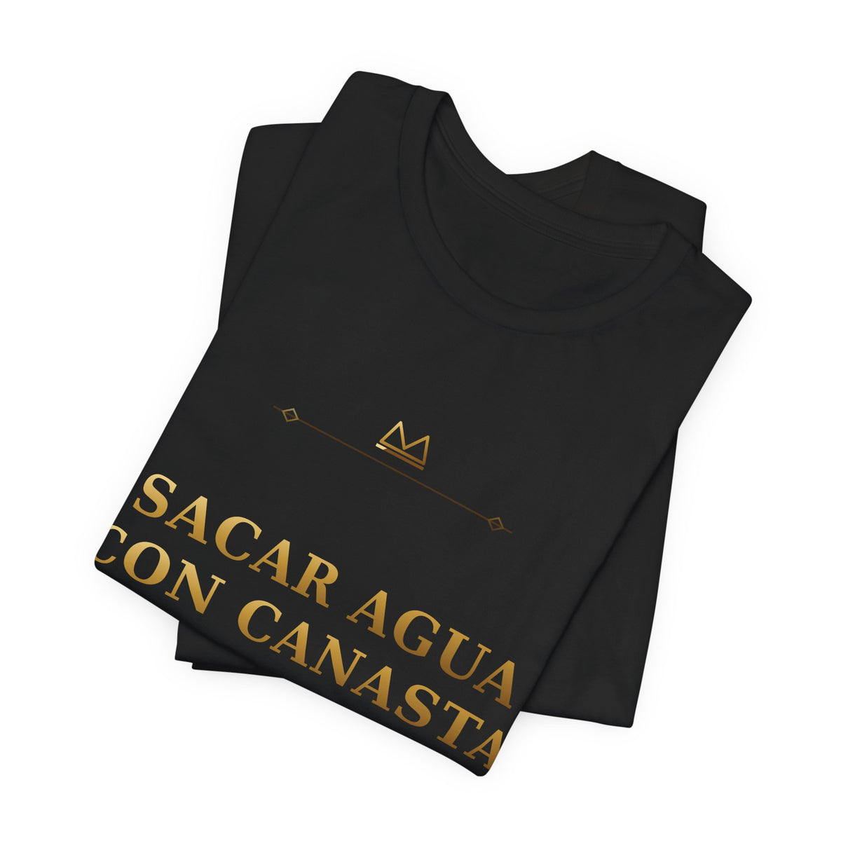 SACAR AGUA CON CANASTA — Ojuani 11 Minimal T-Shirt product mockup view 4