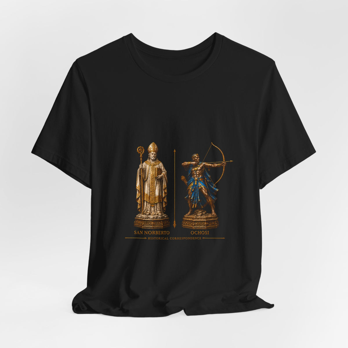 San Norberto & Ochosi — Historical Correspondence T-Shirt product mockup view 5