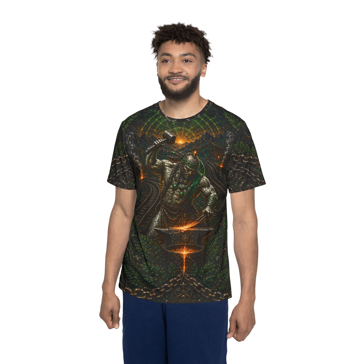 Oggún Iron Core Forge Full Presence Shirt product mockup view 4