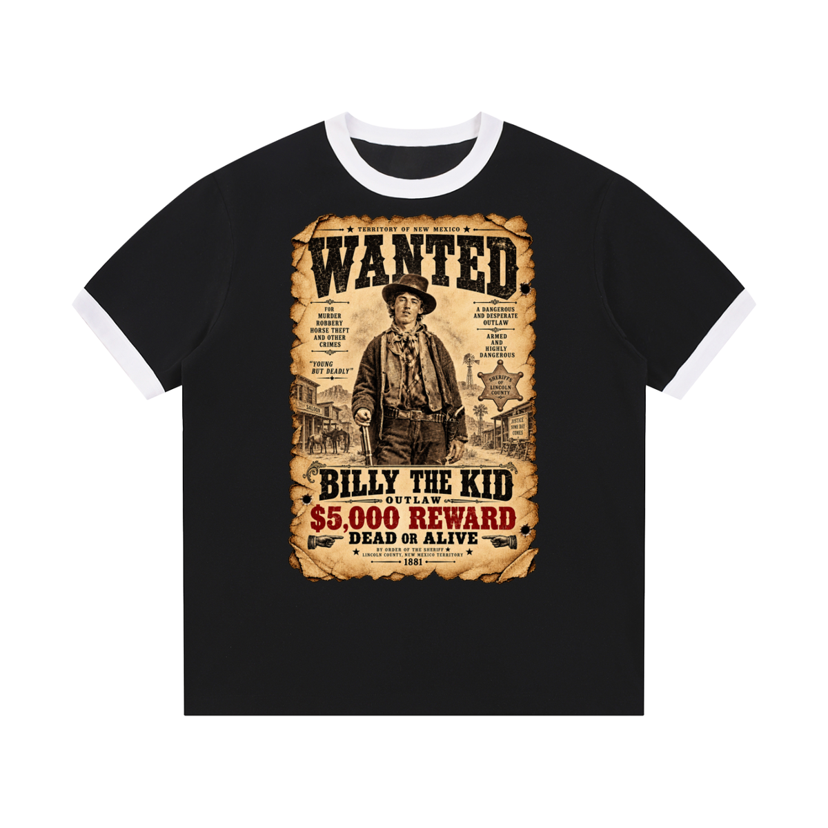 Billy the Kid Allstars Collection -- Unisex Ringer T-Shirt